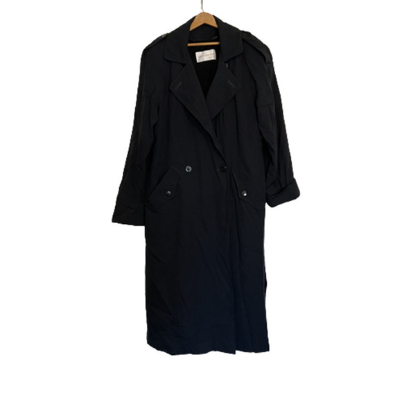 Jones New York Black 2 in 1 trench coat winter coat 12R - Picture 1 of 15